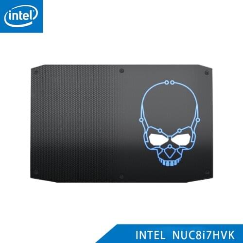 Original Intel NUC 8i7HVK Hades Canyon Core i7-8809G Mini PC Windows 10 4K UHD AMD Radeon Office Gaming Mini Desktop Computers