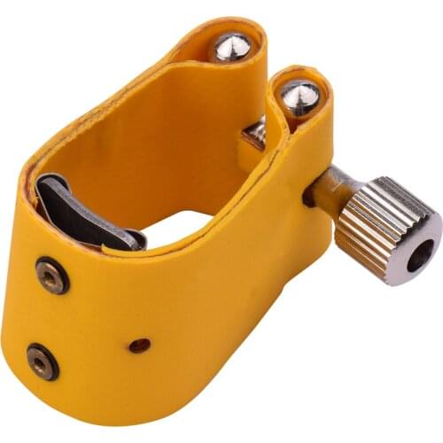 Muslady Saxophone Ligature Compact Durable Sax Ligature for Alto Saxophone Bakelite Mouthpiece Musical Instruments