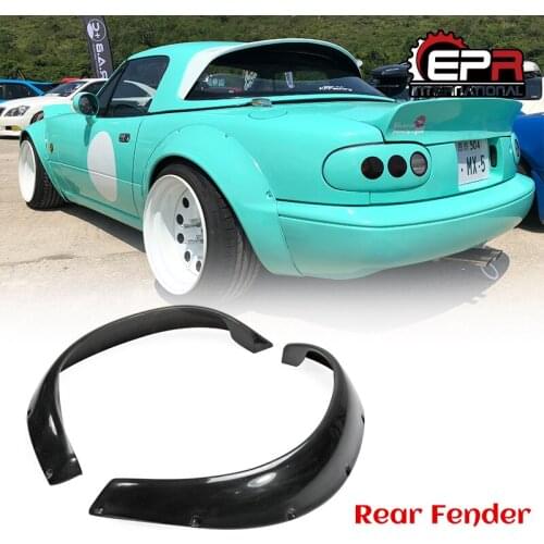 MX5 NA 1989-1997 Miata Roadster ROB Style FRP Fiber Glass Wide-body Rear Fender (2pcs)For Mazda Fiberglass Wheel Flare Body Kit