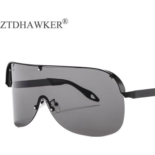 Big Frame The New One-piece Sun Glasses for Women Integrated Personality Windshield Sunglasses Glasses