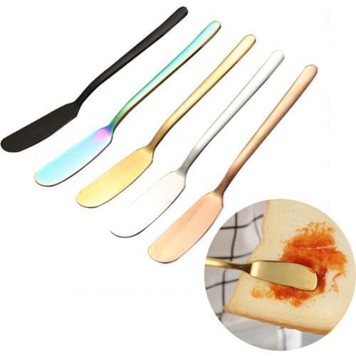 30 Pcs Stainless Steel Butter Knife Cheese Dessert Jam Spreader Canape Cutter for Appetizers Sandwich Cream Spatula Wholesale X2