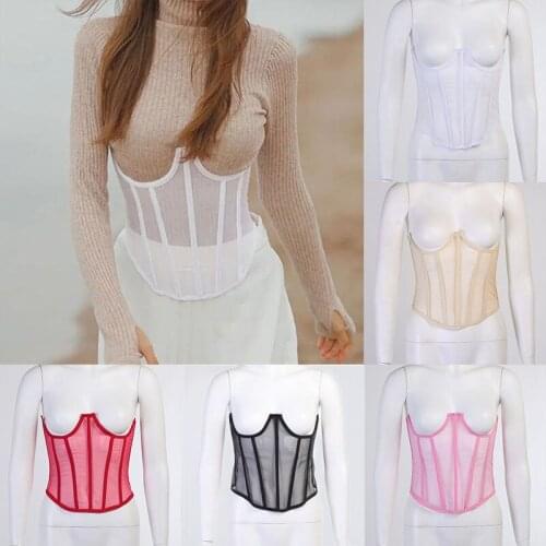 Sexy Corset Underbust Women Gothic Corset Top Body Curve Shaper Modeling Strap Slimming Waist Cinchers Bone Lace Corsets Bustier