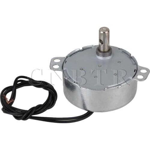 CNBTR TYC-50 AC 220V Synchronous Motor 15-18RPM CW/CCW 4W Torque 1.5kgf.cm Silver