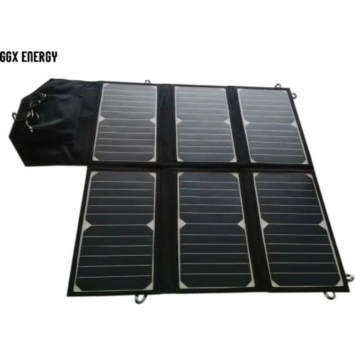 40Watt SUNPOWER Solar Cell Folding Solar Panel Bag+Portable Solar Charger for Phone+10A Solar Controller for 12V Car Battery