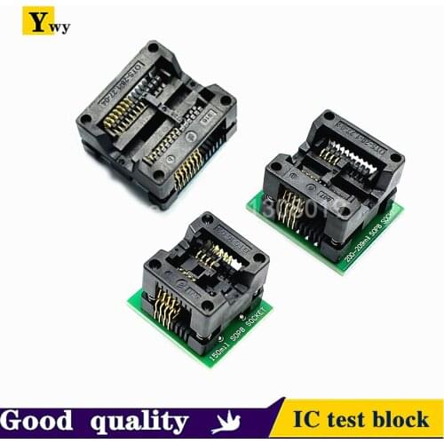 SOP16 to DIP8 Wide-body Seat Wide 150mil 200mil 208mil 300mil Programmer SOP8 Adapter Socket for EZP2010 EZP2013 CH341A IC test