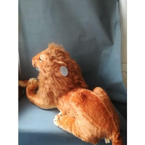Super large 110cm simulation lion plush toy prone lion doll, ,birthday gift d7996