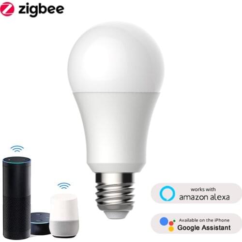 ZigBee 3.0 Tuya Smart LED Light Bulb Lamp E27 85-265V RGB+W+C Works With Smart Life Smartthings Alexa Echo Hub Google Home