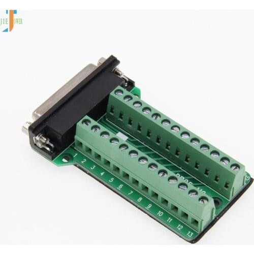 High Quality DB25 Transfer Terminal DB25-M2 DB25 Adapter Plate DR25 Tieline Terminal Female Head Turn100pcs/lot