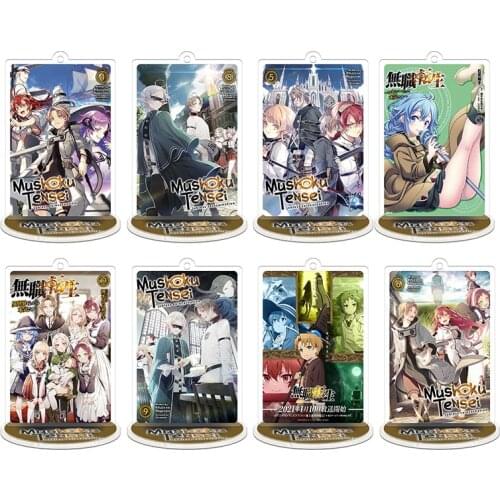 Japan Anime Mushoku Tensei Jobless Reincarnation Roxy Migurdia Greyrat Cosplay Keychain Acrylic Stand Figure Desktop Decor Toy