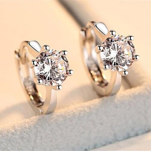 New Recommendation Fashion European and American Ladies Micro-inlaid Zircon Classic All-match Earrings with Accessories