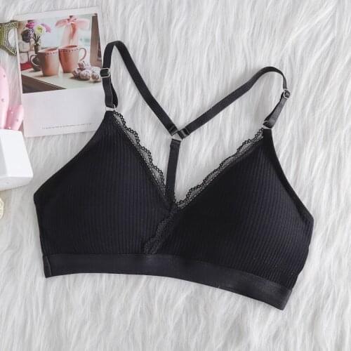 Women Suspenders Beautiful Back Tube Top No Steel Ring Sports Wrapped Chest Student Girls Gathered Thin Bra