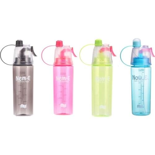1Pcs 600ml Sports Water Bottle BPA Free Portable Leak-proof Shaker bottle Plastic Drinkware Outdoor Tour Gym