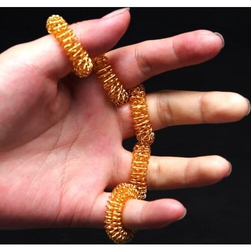 10pcs Hot Sale Finger Massage Acupuncture Ring Blood Relaxation Massage Acupuncture Ring Health Care Finger lose Weight