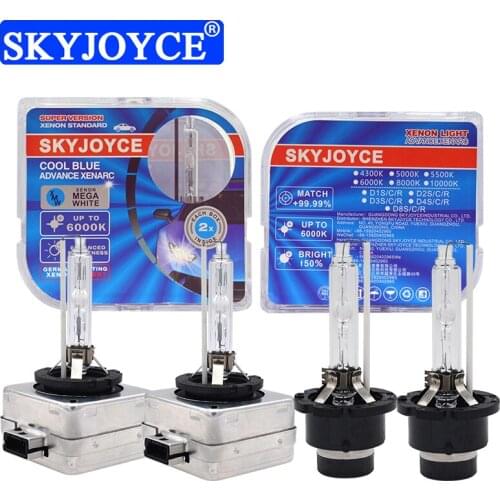 2021 SKYJOYCE 55W D2S D2R D4S D4R D1R D3R D1S D3S 35W Car Xenon HID Headlight Super Version 4300K 6000K 8000K D1S HID Light Bulb