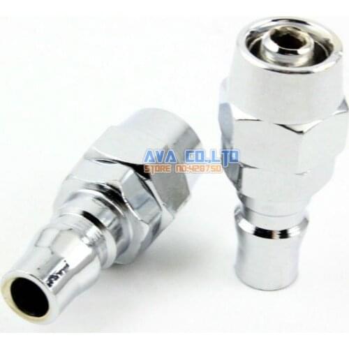 5Pieces Air Compressor Hose Quick Coupler Plug Connector for 12 * 8mm (OD * ID) Hose