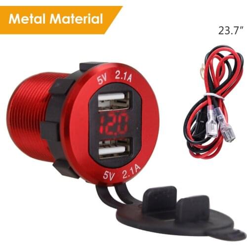 5V 2.1A Car Chargers 2 Ports Fast Charging For Samsung Huawei Iphone 11 8 Plus Universal Aluminum Dual USB Car-Charger Adapter