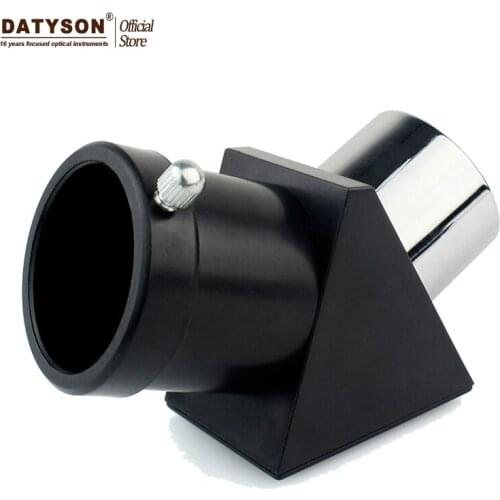 Datyson Zenith Diagonal Mirror / Diagonal Adapter 1.25'' 45-Degree Erecting Image Prism for Astronomical Telescope Eyepiece