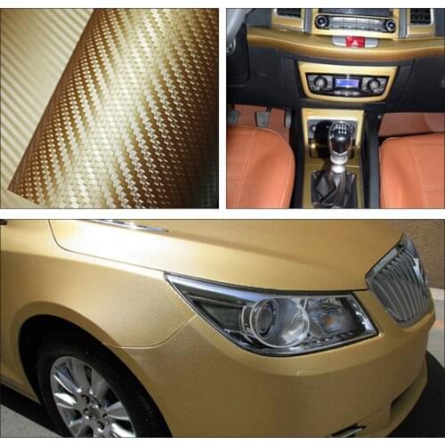 Car Stickers 127 * 10 Cm 3D Carbon Fiber Car Color Film Body Sticker Car Decoration Stickers Auto Product Car Accessories