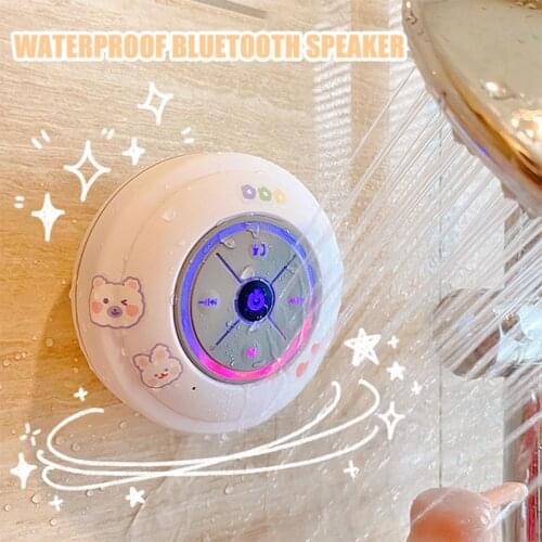 W&G Bathroom Bluetooth Mini Speaker Self-priming Audio Waterproof Wireless Phone Bathing Household Small Portable Cute Audio