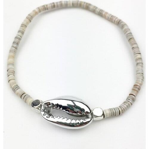 DM Cowry Shell Bracelets For Women Boho Jewelry Elastic Rope Bracelet Boheme armbanden pulseras mujer moda 2020 conchas dorada