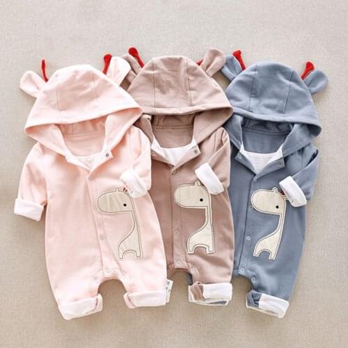 Baby Rompers boy & girl Cotton Long Sleeve Newborn clothes Cartoon Deer jumpsuit Baby clothes
