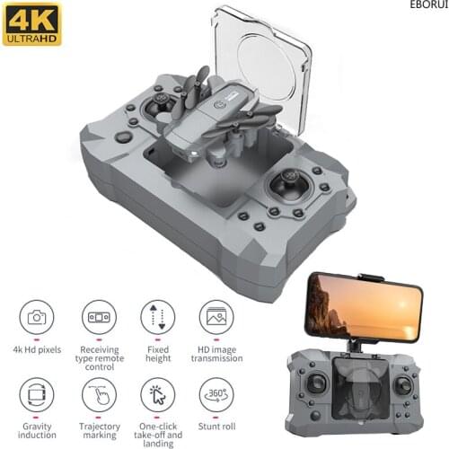EBORUI Foldable Mini RC Drone KY905 WiFi FPV 4K/1080P HD Camera Gift Portable Pocket Quadcopter Altitude Hold 3D Flips for Kids