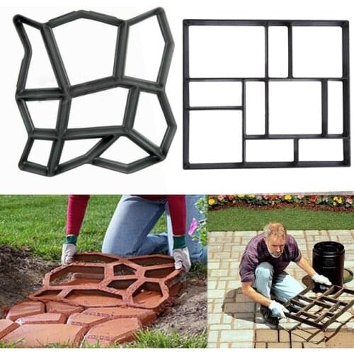 DIY Plastic Path Maker Mold Manually Paving Cement Brick Molds Garden Stone Road Concrete Molds Pavement For Garden Home