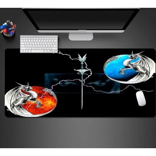 Skyrim Ice Hot Ssangyong Game Mouse Pad Senior Lock Edge PC Gaming Computer Keyboard Mouse Mat Gamer Mat For Mouse Domineering