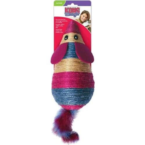 KONG Wrangler Scratch Mouse Cat Toy