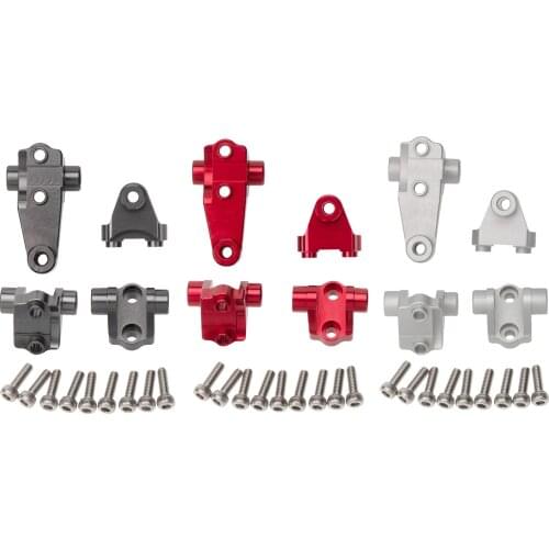 Alloy Front Rear Axle Lower Shock Mount with Screws for -4 RC 1/10