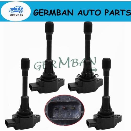 Set of 4Pcs Ignition Coil 22448-1HC0A 22448-JA10C For Infiniti EX35 Nissan Murano 2.5L 3.5L 224481HC0A 22448JA10C