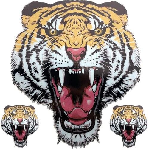 Motorcycle sticker personality modified car sticker electric body sticker reflective sticker roar tiger head 15 * 17cm