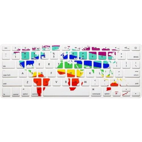 Decal Animal Rainbow Silicone US English Keyboard Cover Keypad Skin Protector For Apple Macbook Air 13 Pro 13 15 Retina +Box