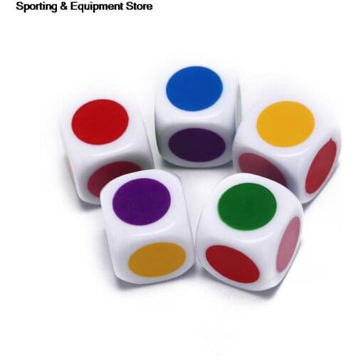 5pcs Board Game Six Sided white Color Family Party Funny Table Dices Games Educational Toys