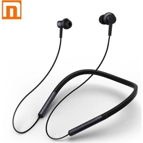 Original Xiaomi Bluetooth Collar Earphone With Mic Play Apt-X Hybrid Dual Dynamic Sport Wireless Earbuds Headphone