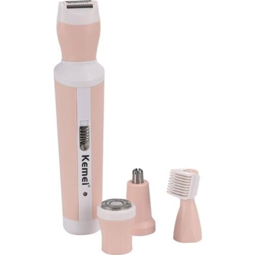 PRO 4in1 female facial grooming electirc epilator bikini trimmer face hair trimmer nose ear eyebrow chin depilatory kit