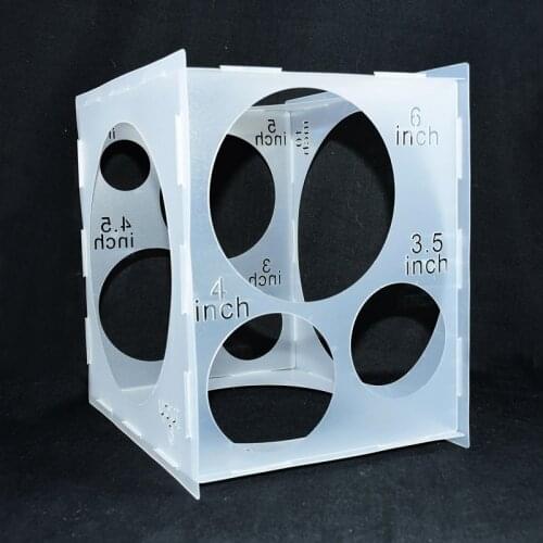 11Holes Balloon Sizer Box 2-10inch Balloons Measuring Box For Birthday Party Baloons Arch Garland Wedding Decoration Ballon Tool