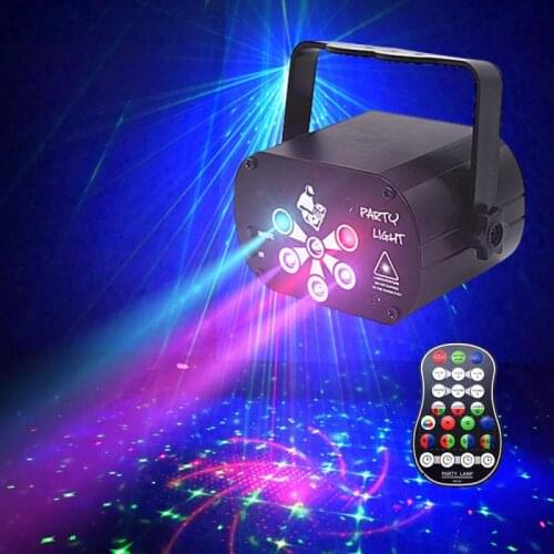 Spotlights Laser Projector Stage Lights LED 120 Patterns RGB Xmas Party KTV DJ Disco Light UV Mini Stage Light New Strange