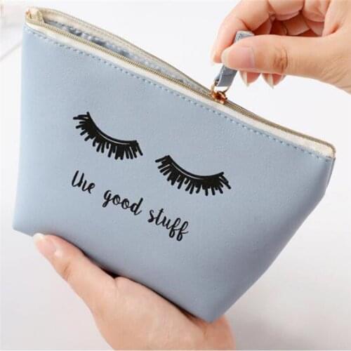 2019 1Pcs Fashion Cosmetic Bag Waterproof Toiletry Bags Women PU Leather Travel Organizer Necessary Makeup Bag Wash Make Up Box