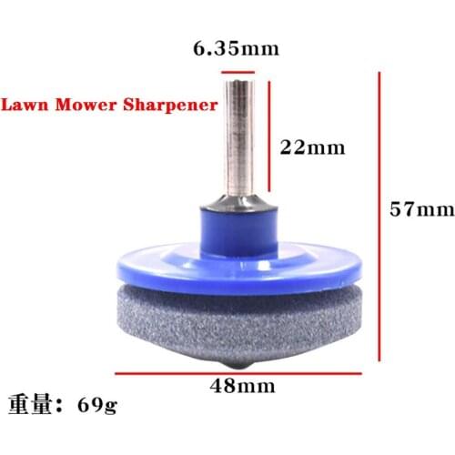 1Pc/2PC/3PC/4PC/5PC/6PC Lawn Mower Sharpener Lawnmower Sharpener for Power Hand Drill Knife Sharpening Stone Grindstone Hot Sale