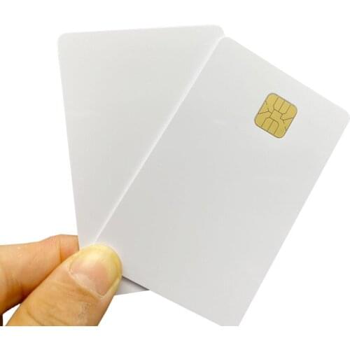 10 or 50pcs ISO 7816 AT24C16 Chip Smart IC Card with FM 16K EEPROM contact IC pvc cards Memory For Access Control System 10pcs