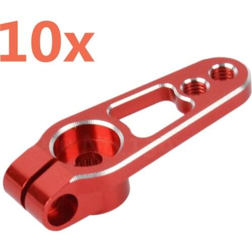 10Pieces Aluminum Alloy 25T Servo Horn Arms 31mm For 1/10 TRX4 Sakura D4 RC Cars Drift Crawler Universal Accessories Parts