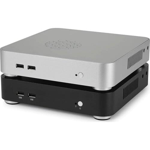 Computer Case PC Gamer Mini ITX Safe Cabinet HTPC Case Desktop Gaming All-aluminum Slim Chassis