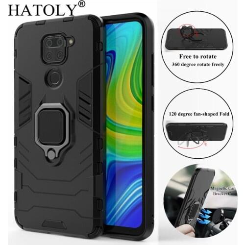 For Xiaomi Redmi 10X Note 9 Mi Note10 lite Case Poco F2 Pro Cover Magnetic Suction Ring Bracket Hard Armor Case for Redmi Note 9