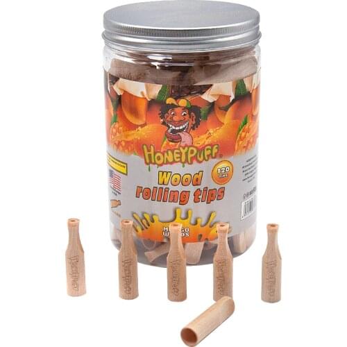 Wood Mouthpiece Filter Tips With Mango Flavor Smoking Wooden Mouth Filter Tip Cigarette Holder Pipe