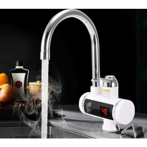 Chuveiro Eletrico 3000w Instant Hot Electric Faucet Water Heating Tap with LED Display EU Plug 220V Chauffe eau Electrique