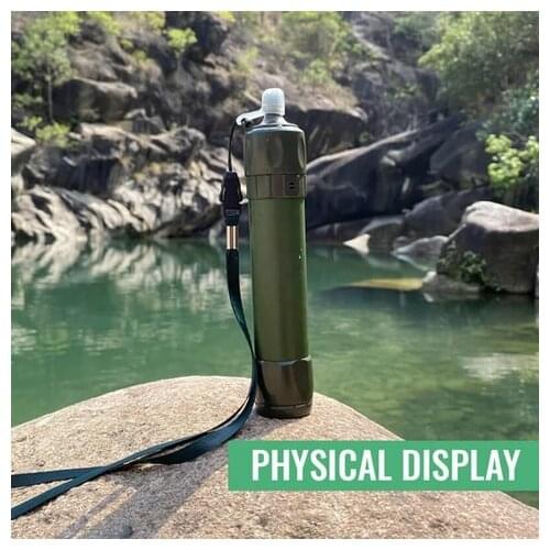 Water Filter Purification Camping Hiking Water System Filter Emergency Gear Straw Water Purifier Filter Straw