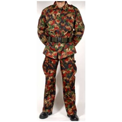 Uniform full Swiss cotton military camouflage uniform