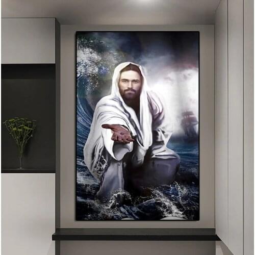 Character Classic Christian Canvas Painting Jesus God Poster And Prints on The Wall Art Pictures Living Room Hallway Decoration