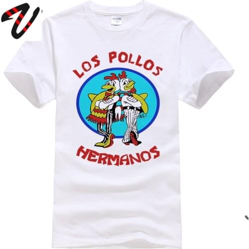 Breaking Bad Chicken Brothers Classic Funny T-Shirts Fashion Los Pollos Hermanos Mens T-shirts Casual Tees Male Camiseta